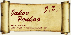 Jakov Pankov vizit kartica